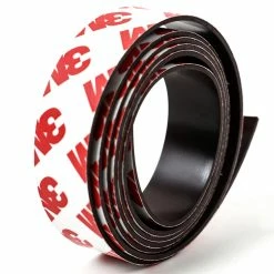 25m/roll 15mm Wide * 1 Mm Thick Self Adhesive Flexible Soft Magnetic Strip Rubber Magnet Tape