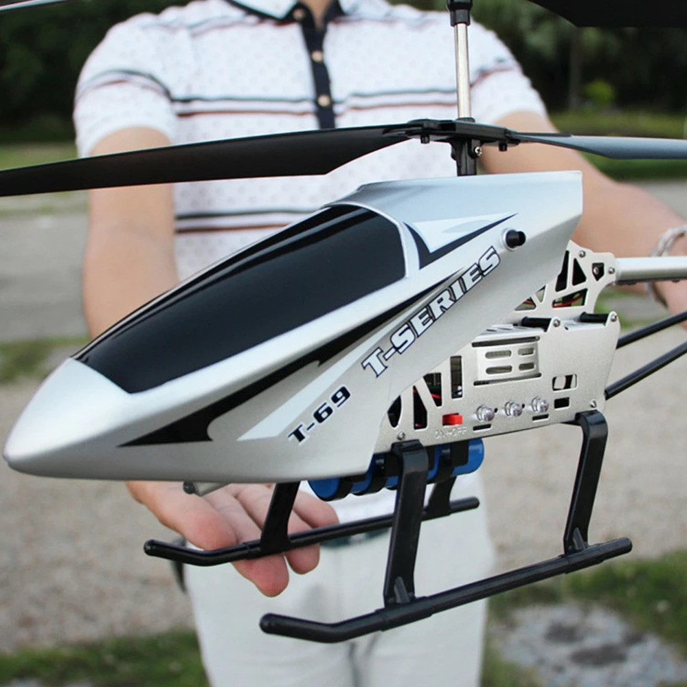 3.5CH 75cm Super Large Remote Control Drone Durable RC Helicopter 2 X 2300mAh Batteries Type C - Silver 4 3.5CH 75cm Super Large Remote Control Drone Durable RC Helicopter 2 X 2300mAh Batteries Type C - Silver - Image 2