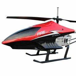 3.5CH 75cm Super Large Remote Control Drone Durable RC Helicopter 2300mAh Battery Type B - Red