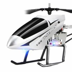 3.5CH 75cm Super Large Remote Control Drone Durable RC Helicopter 2300mAh Battery Type C - Silver