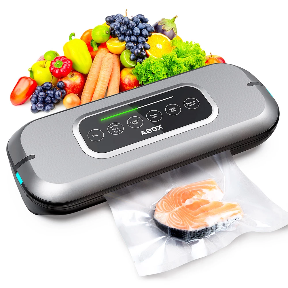ABOX V66 Automatic Vacuum Sealer Machine 4 Adjustable Vacuum Modes Touch Screen - Black 3 ABOX V66 Automatic Vacuum Sealer Machine 4 Adjustable Vacuum Modes Touch Screen - Black