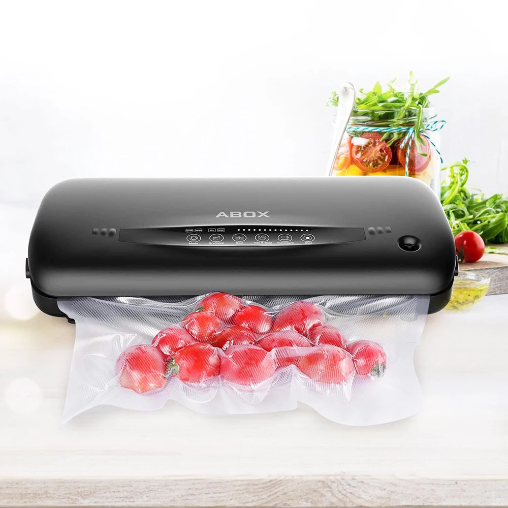 ABOX Vacuum Sealer Bag With Roll 11" X 197" Perfect For Store Fresh Or Frozen Food & Sous Vide Cooking 4 ABOX Vacuum Sealer Bag With Roll 11" X 197" Perfect For Store Fresh Or Frozen Food & Sous Vide Cooking - Image 2