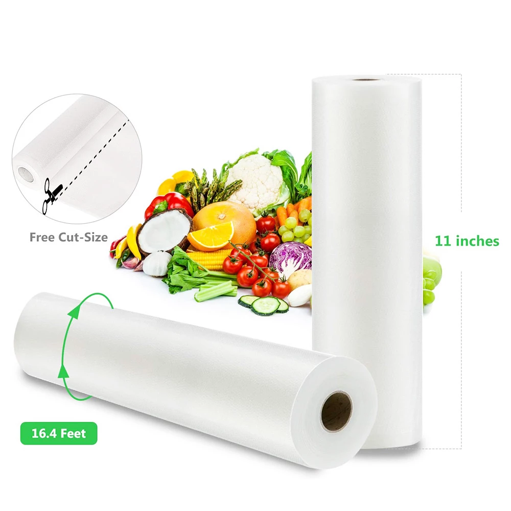 ABOX Vacuum Sealer Bag With Roll 11" X 197" Perfect For Store Fresh Or Frozen Food & Sous Vide Cooking 6 ABOX Vacuum Sealer Bag With Roll 11" X 197" Perfect For Store Fresh Or Frozen Food & Sous Vide Cooking - Image 4