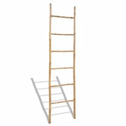 Bamboo Towel Ladder With 6 Rungs