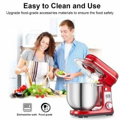 BioloMix BM601 1200W Kitchen Food Stand Mixer, Cream Egg Whisk, Cake Dough Kneader, 6L Capacity, Stainless Steel Bowl, 6-Speed, LED Display - Grey 10 BioloMix BM601 1200W Kitchen Food Stand Mixer, Cream Egg Whisk, Cake Dough Kneader, 6L Capacity, Stainless Steel Bowl, 6-Speed, LED Display - Grey -Wltoys Shop BioloMix BM601 1200W Kitchen Food Stand Mixer Grey 519583 3