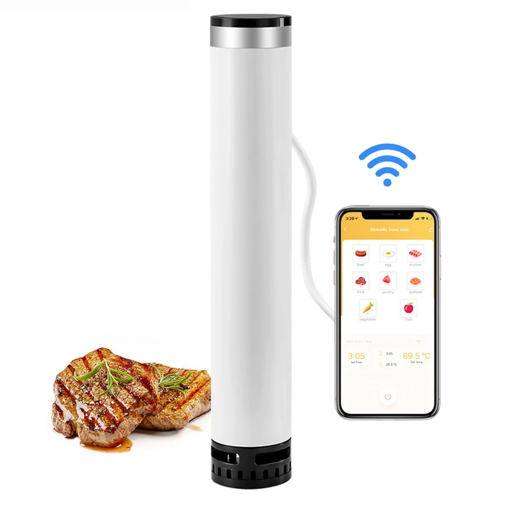BioloMix SV-9001 Smart WiFi Sous Vide Cooker, Thermal Immersion Circulator, APP Control, IPX7 Waterproof, Touch Screen, Timer Control 3 BioloMix SV-9001 Smart WiFi Sous Vide Cooker, Thermal Immersion Circulator, APP Control, IPX7 Waterproof, Touch Screen, Timer Control