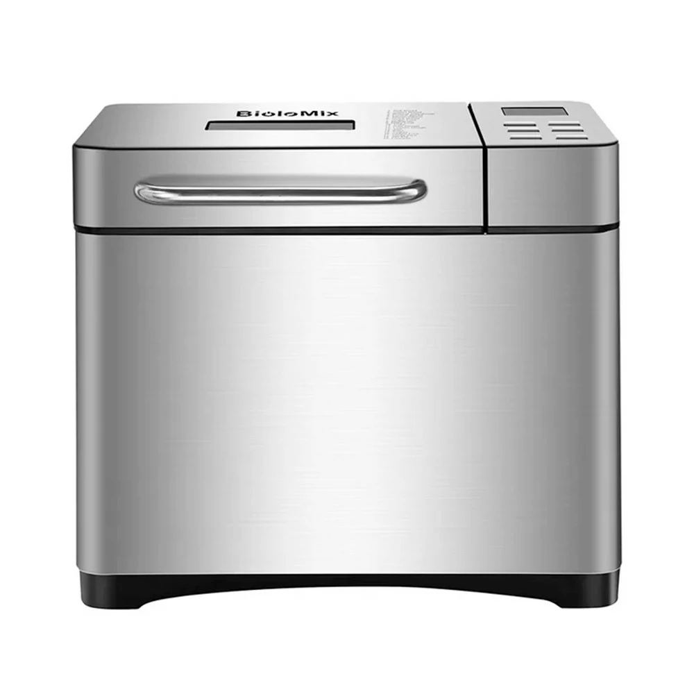 Biolomix BBM013 Stainless Steel 19 In 1 Automatic Bread Maker, 1KG Capacity, 650W Programmable Bread Machine, 3 Loaf Sizes, Fruit Nut Dispenser 4 Biolomix BBM013 Stainless Steel 19 In 1 Automatic Bread Maker, 1KG Capacity, 650W Programmable Bread Machine, 3 Loaf Sizes, Fruit Nut Dispenser - Image 2
