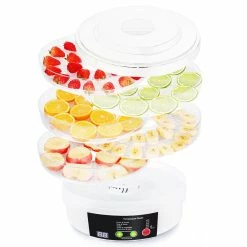 Calmdo SX770A Food Dehydrator With 5 Tier Transparent Tray Adjustable Temperature Control Dry Fruits Vegetables Meats