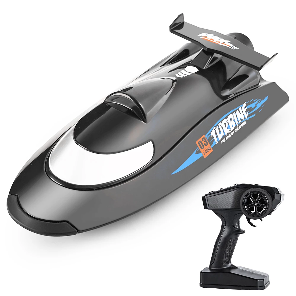 Flytec V009 30KM High Speed RC Jet Boat With Self-righting Feature For Pool And Lakes - Black 3 Flytec V009 30KM High Speed RC Jet Boat With Self-righting Feature For Pool And Lakes - Black