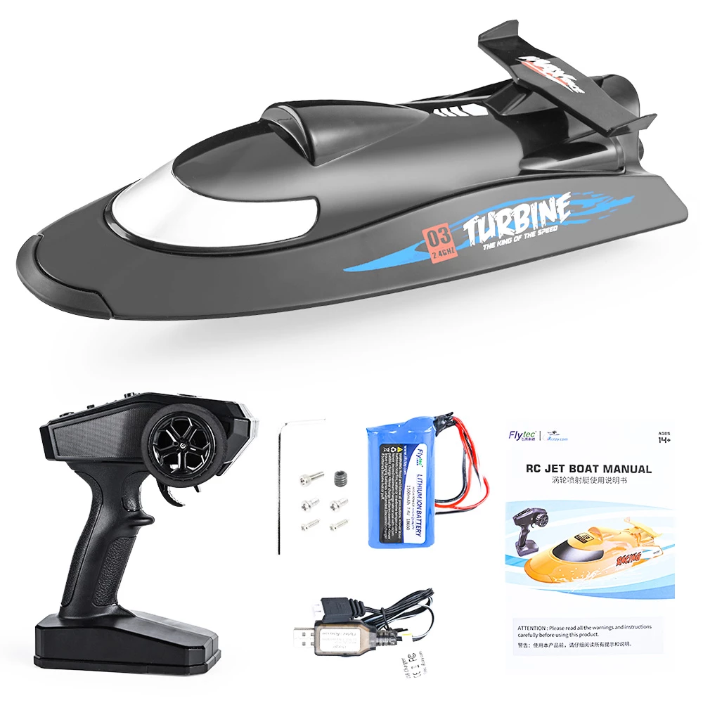Flytec V009 30KM High Speed RC Jet Boat With Self-righting Feature For Pool And Lakes - Black 8 Flytec V009 30KM High Speed RC Jet Boat With Self-righting Feature For Pool And Lakes - Black - Image 6