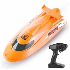Flytec V009 30KM High Speed RC Jet Boat With Self-righting Feature For Pool And Lakes - Orange 10 Flytec V009 30KM High Speed RC Jet Boat With Self-righting Feature For Pool And Lakes - Orange -Wltoys Shop Flytec V009 30KM High Speed RC Jet Boat Orange 497799 2