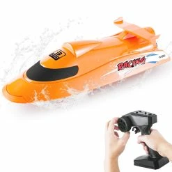 Flytec V009 30KM High Speed RC Jet Boat With Self-righting Feature For Pool And Lakes - Orange 12 Flytec V009 30KM High Speed RC Jet Boat With Self-righting Feature For Pool And Lakes - Orange -Wltoys Shop Flytec V009 30KM High Speed RC Jet Boat Orange 497799 4