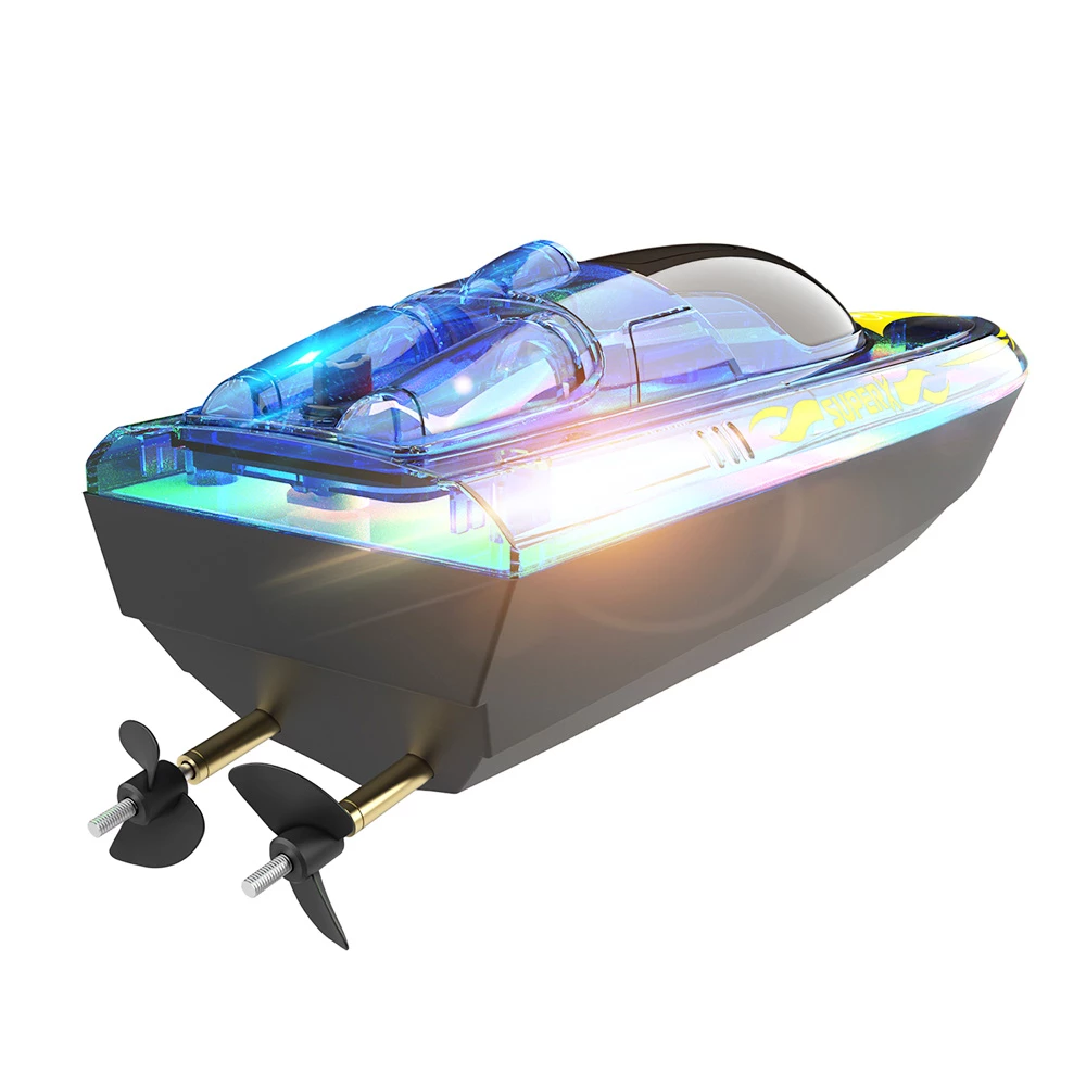 Flytec V555 2.4GHz Racing RC Boats 15KM/H With Transparent Cover And Bright LED Light Effect - Blue Three Batteries 7 Flytec V555 2.4GHz Racing RC Boats 15KM/H With Transparent Cover And Bright LED Light Effect - Blue Three Batteries - Image 5