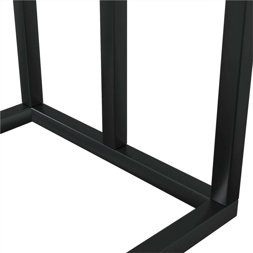 Freestanding Towel Rack Black 48x24x79 Cm Iron - Image 6