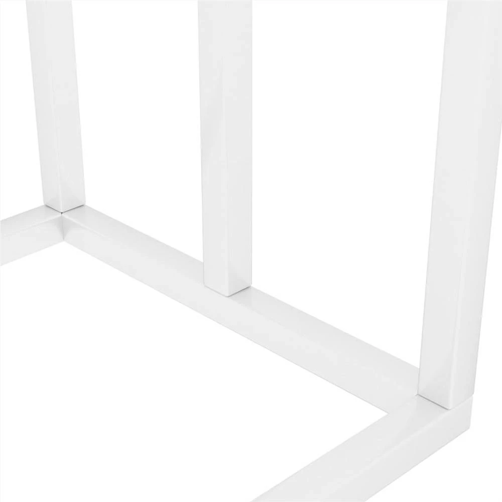 Freestanding Towel Rack White 48x24x79 Cm Iron 8 Freestanding Towel Rack White 48x24x79 Cm Iron - Image 6