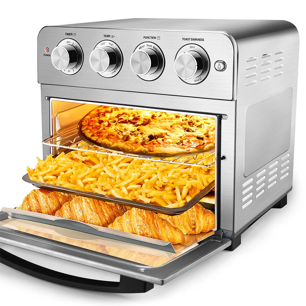 Geek Chef Air Fry Oven, Countertop Toaster Oven, 3-Rack Levels, 16 Preset Modes, Stainless Steel (24.5Qt 1700W) 4 Geek Chef Air Fry Oven, Countertop Toaster Oven, 3-Rack Levels, 16 Preset Modes, Stainless Steel (24.5Qt 1700W) - Image 2