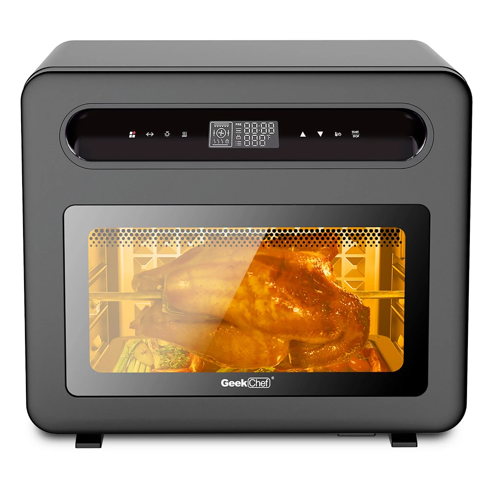 Geek Chef Steam Air Fryer Toast Oven Combo, 26 QT Steam Convection Oven Countertop 50 Cooking Presets 3 Geek Chef Steam Air Fryer Toast Oven Combo, 26 QT Steam Convection Oven Countertop 50 Cooking Presets