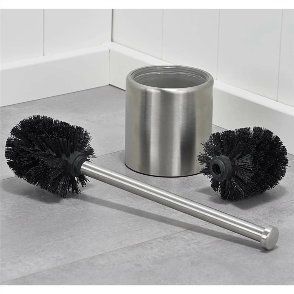 HI Toilet Brush With Holder 10 Cm Stainless Steel 5 HI Toilet Brush With Holder 10 Cm Stainless Steel - Image 3