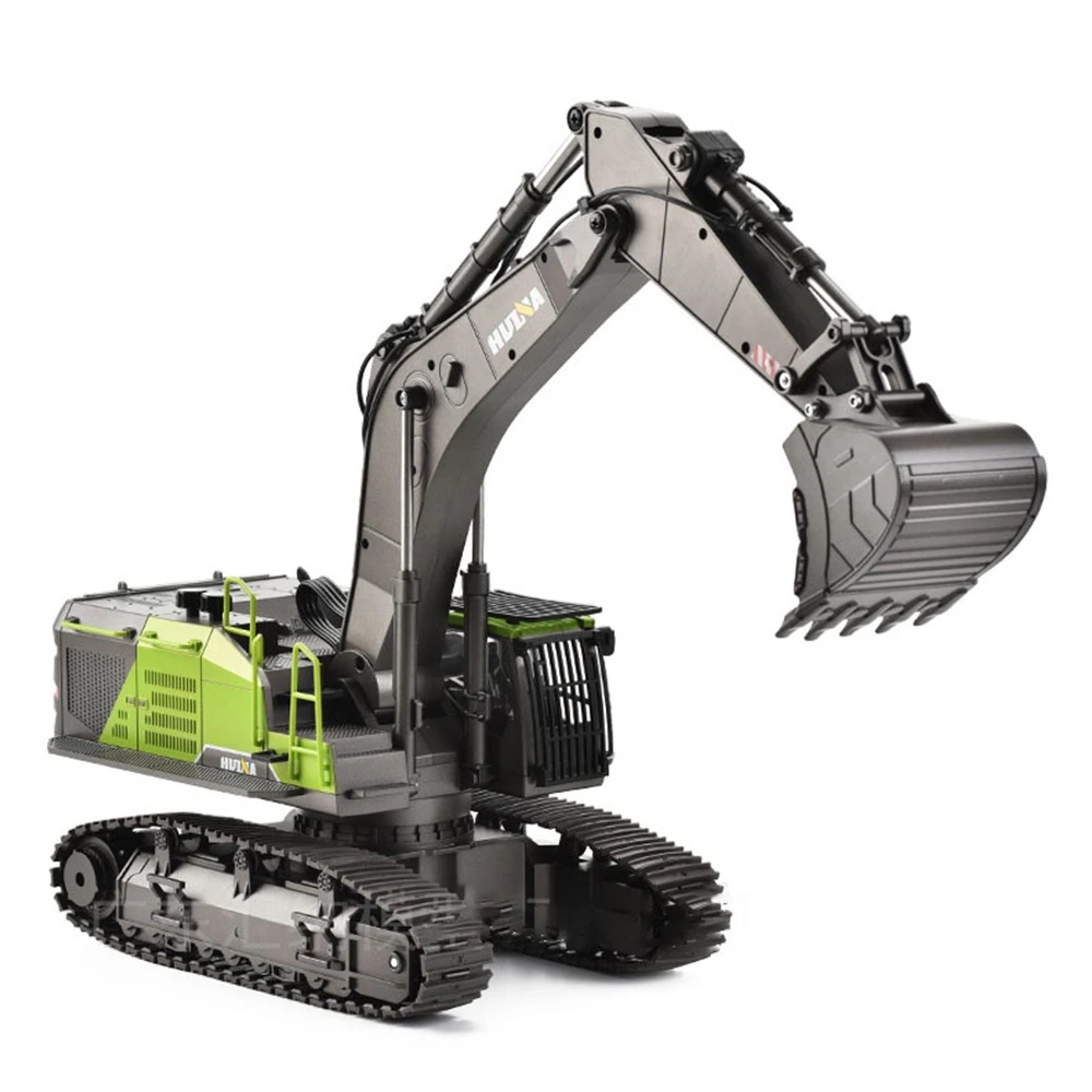 HUINA 593 RC Excavator Simulation Alloy Toy Multi-functional With Remote Control 3 HUINA 593 RC Excavator Simulation Alloy Toy Multi-functional With Remote Control