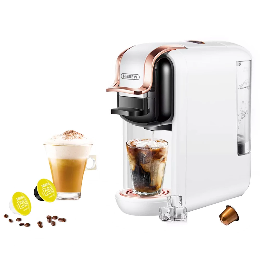 HiBREW H2A 1450W Espresso Coffee Machine, 19 Bar Extraction, Hot/Cold 4-in-1 Multiple Capsule Coffee Maker - White 3 HiBREW H2A 1450W Espresso Coffee Machine, 19 Bar Extraction, Hot/Cold 4-in-1 Multiple Capsule Coffee Maker - White