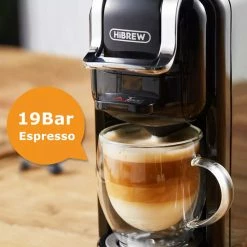 HiBREW H2A 1450W Espresso Coffee Machine, 19 Bar Extraction, Hot/Cold 4-in-1 Multiple Capsule Coffee Maker - White 11 HiBREW H2A 1450W Espresso Coffee Machine, 19 Bar Extraction, Hot/Cold 4-in-1 Multiple Capsule Coffee Maker - White -Wltoys Shop HiBREW H2A 1450W Espresso Coffee Machine White 508857 3