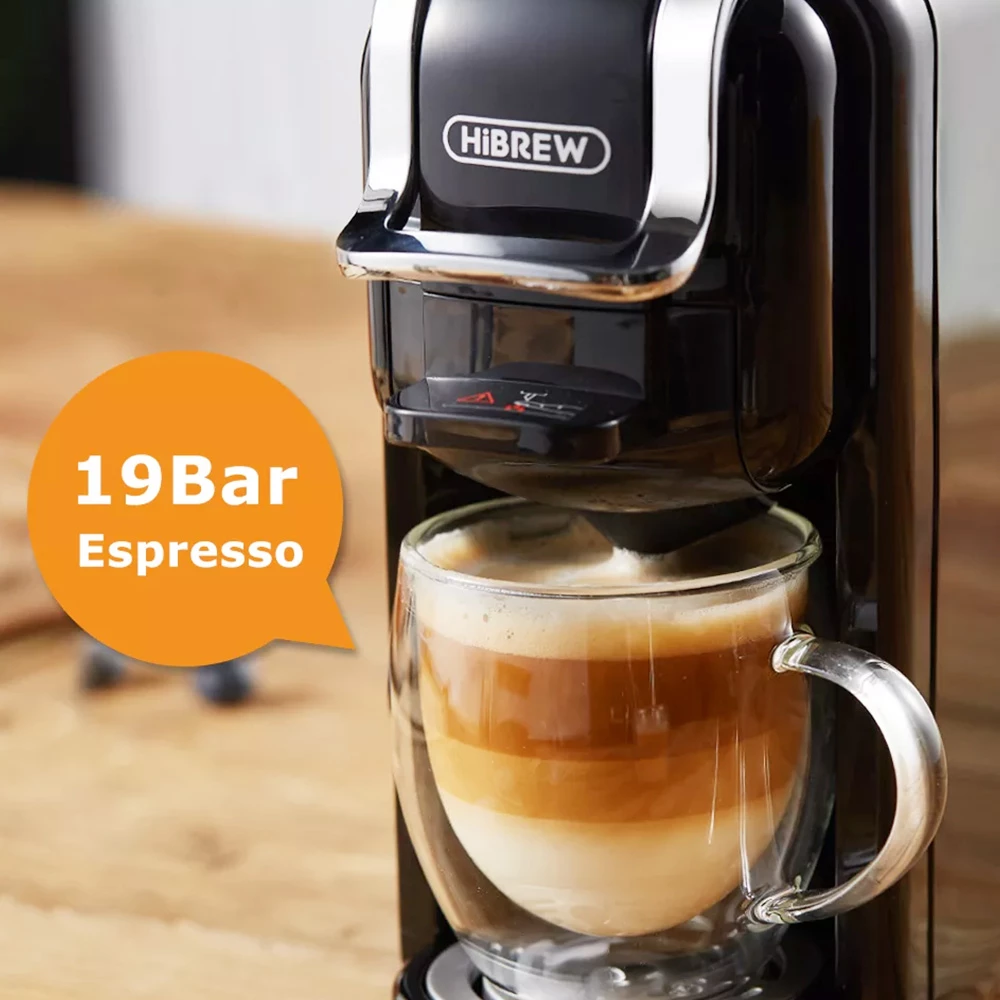 HiBREW H2A 1450W Espresso Coffee Machine, 19 Bar Extraction, Hot/Cold 4-in-1 Multiple Capsule Coffee Maker - White 6 HiBREW H2A 1450W Espresso Coffee Machine, 19 Bar Extraction, Hot/Cold 4-in-1 Multiple Capsule Coffee Maker - White - Image 4