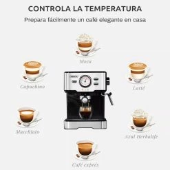 HiBREW H5 1050W Coffee Maker, 20 Bar Semi-Auto Cappuccino Espresso Coffee Machine, 1.5L Capacity, Temperature Display 13 HiBREW H5 1050W Coffee Maker, 20 Bar Semi-Auto Cappuccino Espresso Coffee Machine, 1.5L Capacity, Temperature Display -Wltoys Shop HiBREW H5 1050W Coffee Maker with Latte Cup 508689 5