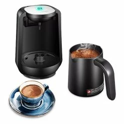 HiBREW H9 480W Automatic Turkish Coffee Machine, 250ml Electric Pot Ground Coffee Maker With LED Indicator