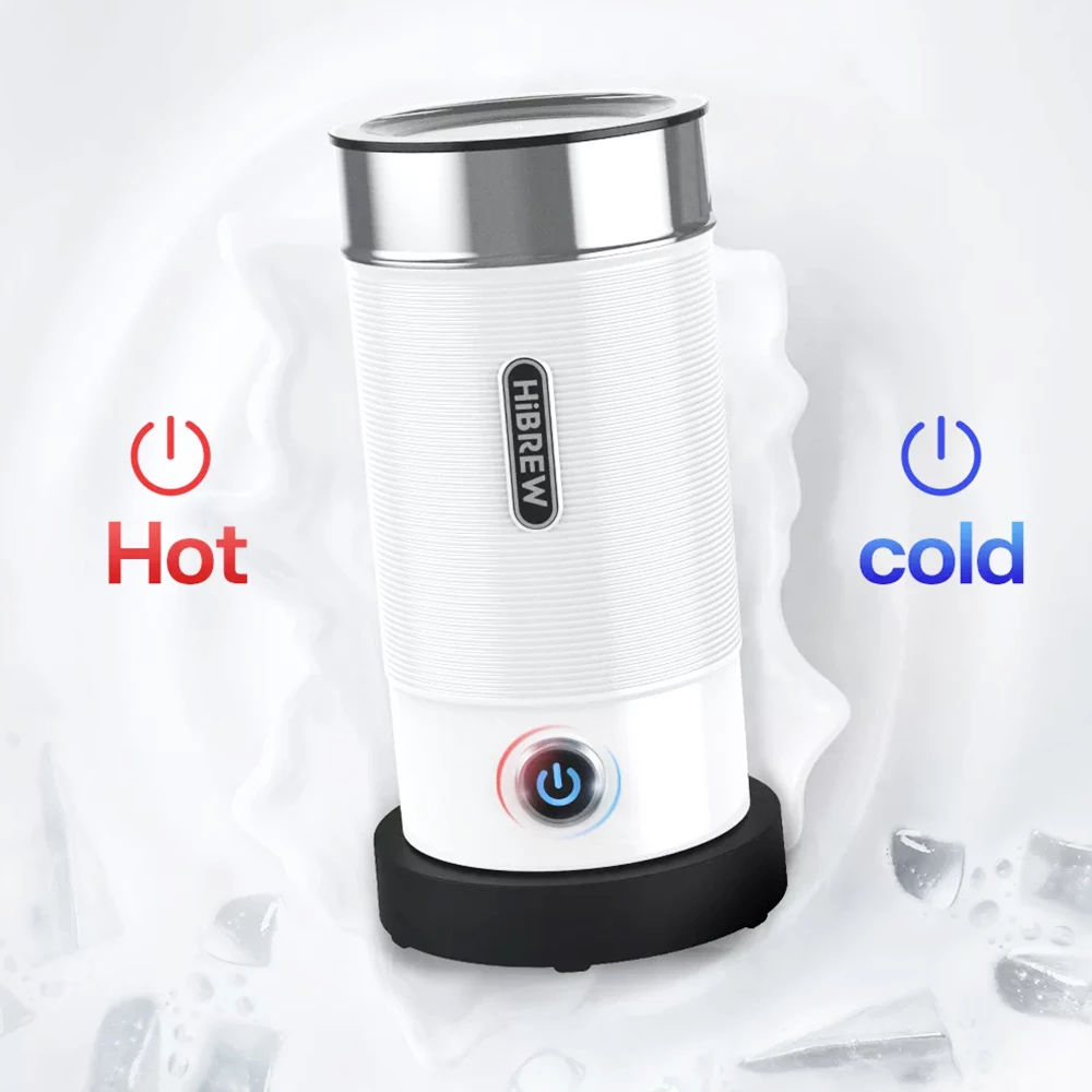 HiBREW M1A 450W Milk Frother Foaming Machine, Chocolate Mixer Cold/Hot Latte Cappuccino, Fully Auto Milk Warmer - White 5 HiBREW M1A 450W Milk Frother Foaming Machine, Chocolate Mixer Cold/Hot Latte Cappuccino, Fully Auto Milk Warmer - White - Image 3