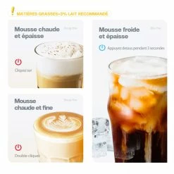 HiBREW M1A 450W Milk Frother Foaming Machine, Chocolate Mixer Cold/Hot Latte Cappuccino, Fully Auto Milk Warmer - White 11 HiBREW M1A 450W Milk Frother Foaming Machine, Chocolate Mixer Cold/Hot Latte Cappuccino, Fully Auto Milk Warmer - White -Wltoys Shop HiBREW M1A 450W Milk Frother Foaming Machine White 508966 3