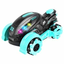 JJRC 829 2.4GHZ 4WD All-Terrain Tire Drift RC Spray Motorcycle With Cool Light & Sound 15km/h - Blue