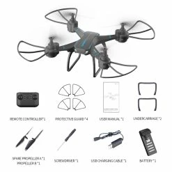 JJRC H105 2.4G RC Drone Airborne Gyro Rotation Quadcopter RTF 3 Advanced Training Mode For Beginner - Blue 2 Batteries 7 JJRC H105 2.4G RC Drone Airborne Gyro Rotation Quadcopter RTF 3 Advanced Training Mode For Beginner - Blue 2 Batteries -Wltoys Shop JJRC H105 2 4G RC Drone Blue 2 Batteries 502651 2