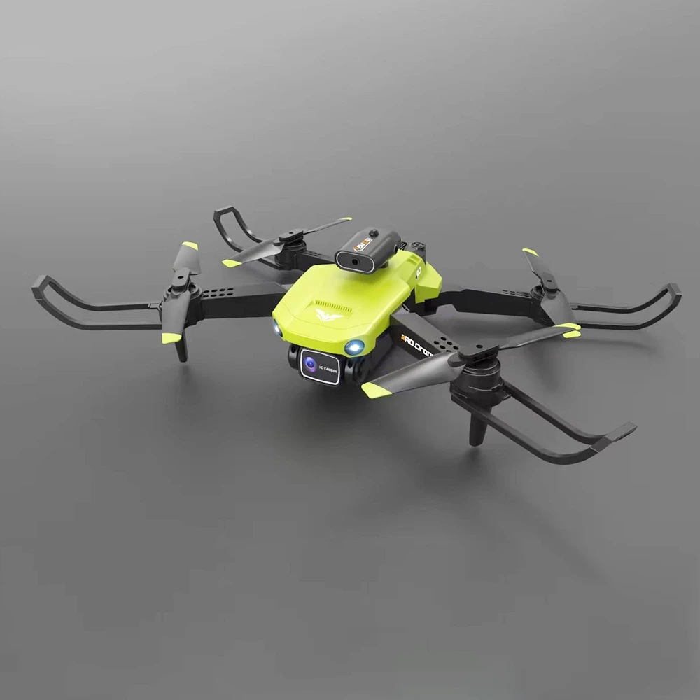 JJRC H106 4K Camera All-Round Obstacle Avoidance Foldable RC Drone Dual Camera Two Batteries - Green - Image 2