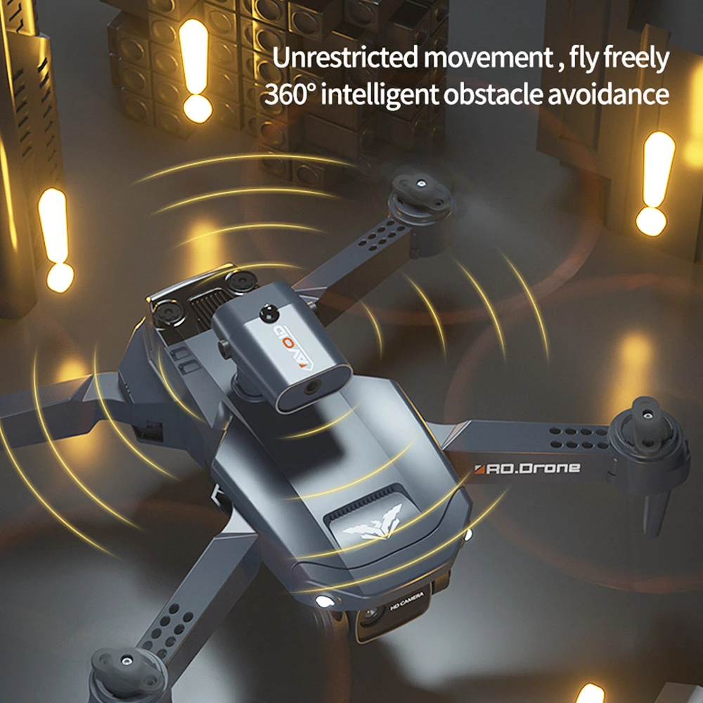 JJRC H106 4K Camera All-Round Obstacle Avoidance Foldable RC Drone Dual Camera Two Batteries - Green - Image 4