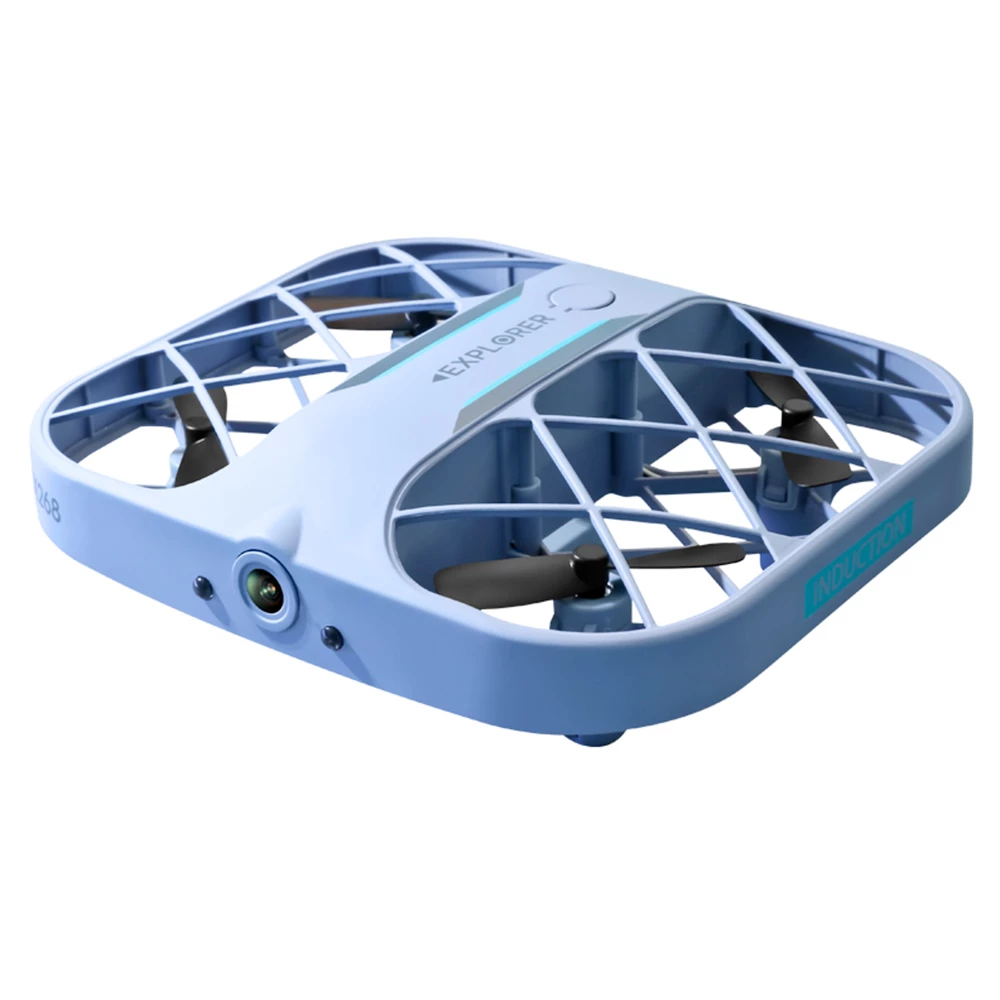 JJRC H107 6K HD Camera WiFi FPV Mini RC Drone Dual Speed Headless Altitude Hold Mode Blue - 3 Batteries 3 JJRC H107 6K HD Camera WiFi FPV Mini RC Drone Dual Speed Headless Altitude Hold Mode Blue - 3 Batteries