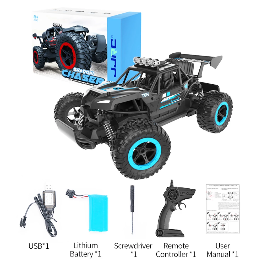 JJRC Q102 1/14 2.4G Racing RC Car 20km/h Max Speed 25 Mins Using Time RC Toy - Blue 7 JJRC Q102 1/14 2.4G Racing RC Car 20km/h Max Speed 25 Mins Using Time RC Toy - Blue - Image 5