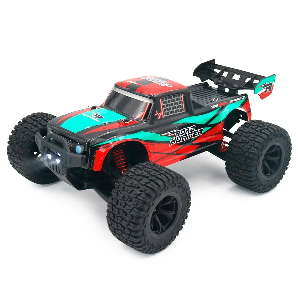 JJRC Q123 1: 10 Racing Car Field Pickup Brushed 4WD RTR RC Truck High Speed Off-Road With 2 Batteries - Red & Green 4 JJRC Q123 1: 10 Racing Car Field Pickup Brushed 4WD RTR RC Truck High Speed Off-Road With 2 Batteries - Red & Green - Image 2
