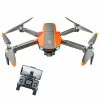 JJRC X22 GPS 5G WiFi FPV RC Drone 1080P HD Camera 3-Axis Gimbal Black & Orange - Two Batteries -Wltoys Shop JJRC X22 1080P 3 Axis Gimbal GPS RC Drone Two Batteries 513779 0