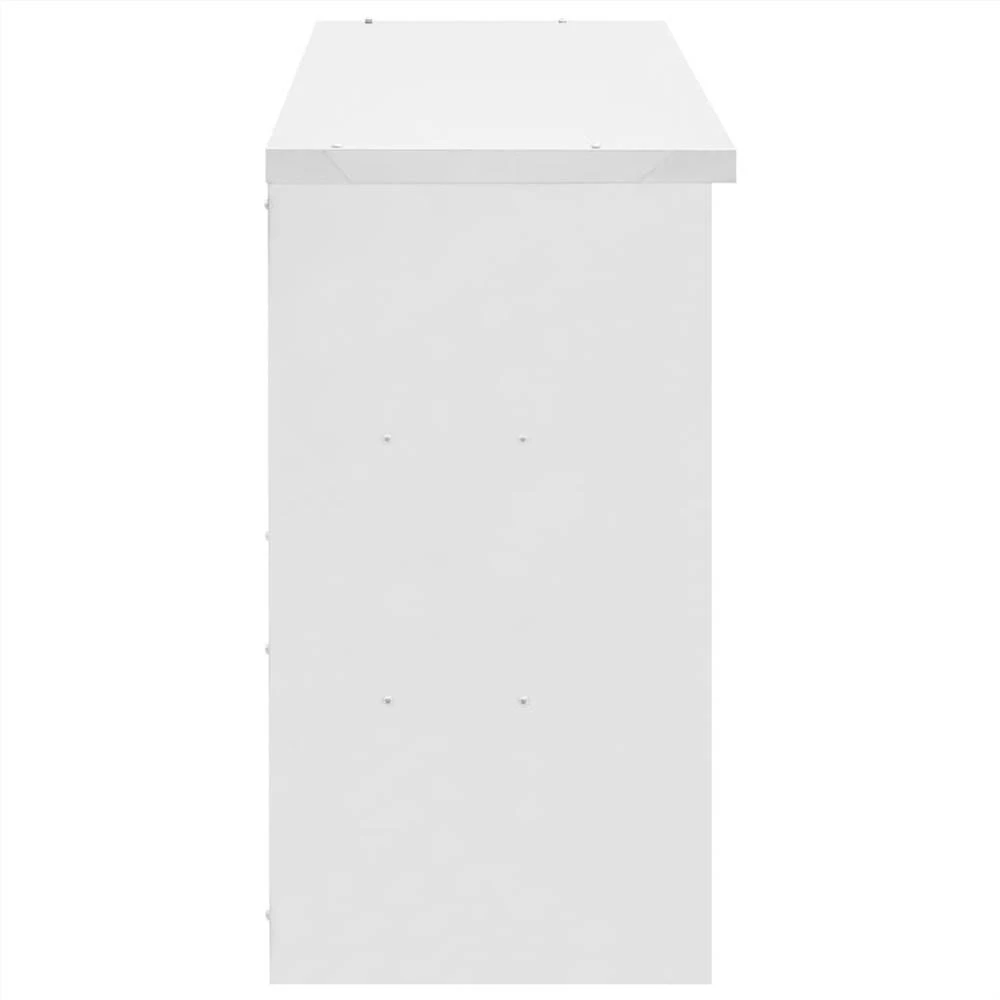 Kitchen Wall Cabinet 120x40x75 Cm Stainless Steel 7 Kitchen Wall Cabinet 120x40x75 Cm Stainless Steel - Image 5