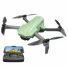 MJX Bugs B19 2.5K GPS Brushless RC Drone 5G WiFi FPV 22Mins Flight Time Foldable Anti-shake Green - Three Batteries