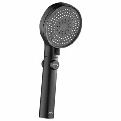 OPPLE Pressurized Handheld Shower Set Punch-Free Adsorption Three-speed Mode Adjustable Automatic Charging One-click STOP Button - Black