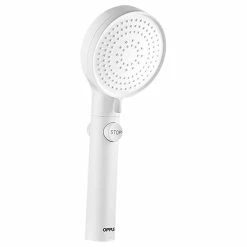 OPPLE Pressurized Handheld Shower Set Punch-Free Adsorption Three-speed Mode Adjustable Automatic Charging One-click STOP Button - White