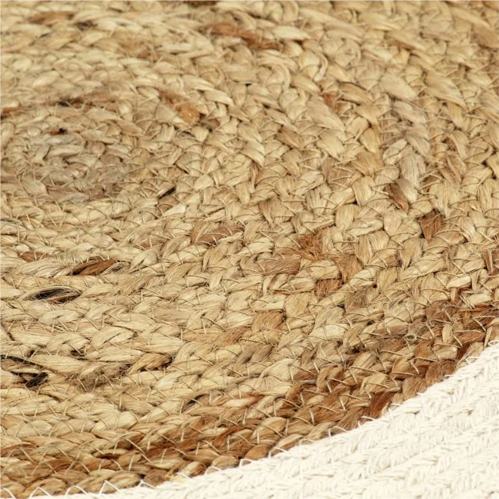 Placemats 6 Pcs Plain Natural 38 Cm Round Jute And Cotton 4 Placemats 6 Pcs Plain Natural 38 Cm Round Jute And Cotton - Image 2