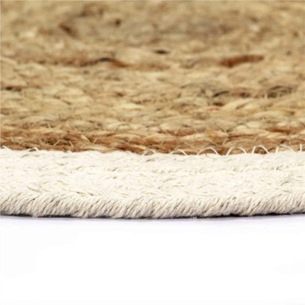 Placemats 6 Pcs Plain Natural 38 Cm Round Jute And Cotton 6 Placemats 6 Pcs Plain Natural 38 Cm Round Jute And Cotton - Image 4