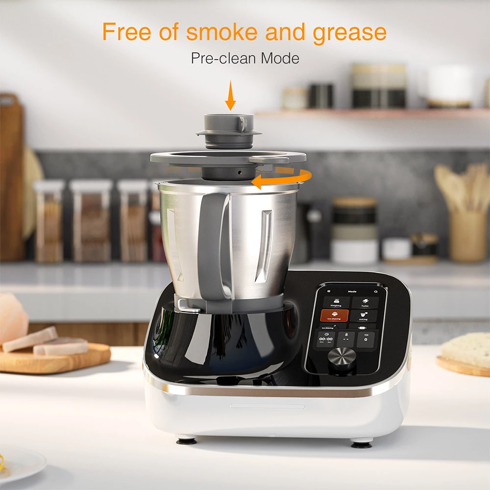 TOKIT Omni Cook Automatic Cooking Robot Household Smart Chief Machine 1700W 2.2L Capacity 21 Functions Lampblack Free Cloud Recipes - EU Plug 5 TOKIT Omni Cook Automatic Cooking Robot Household Smart Chief Machine 1700W 2.2L Capacity 21 Functions Lampblack Free Cloud Recipes - EU Plug - Image 3