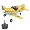 WLtoys A250 2.4G 3D6G RC Plane 4 Channels Fixed Wing Plane 12min Flight Time Outdoor Toys Drone - Yellow 3 Batteries