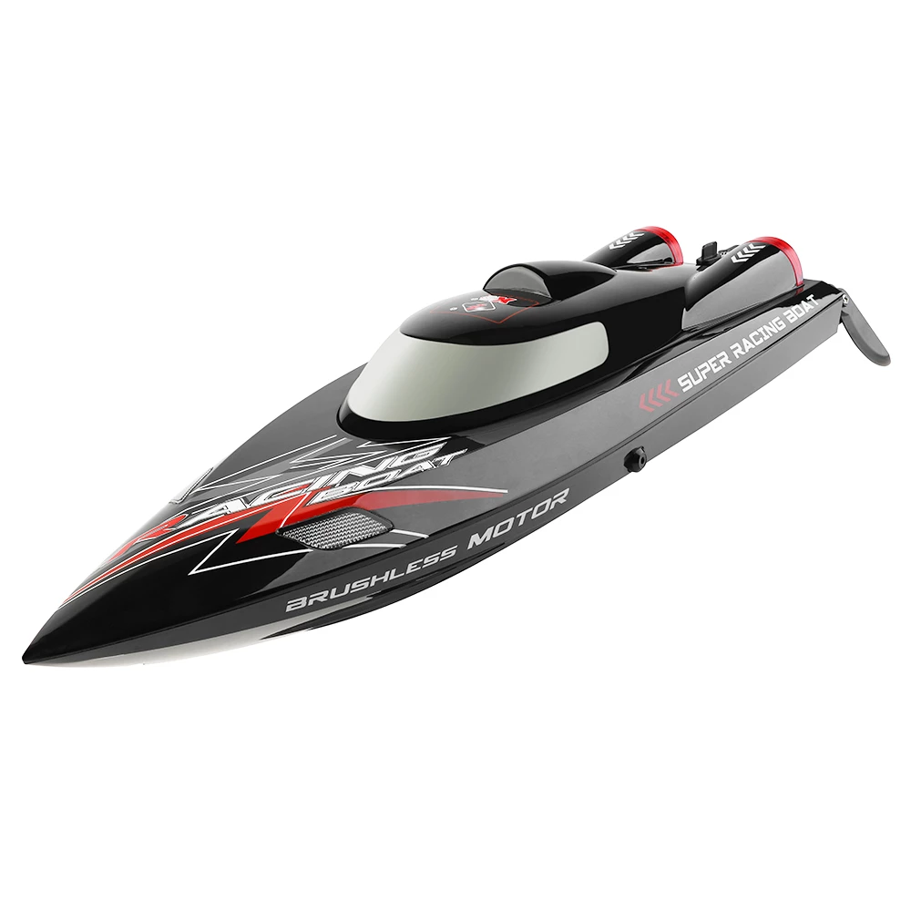 WLtoys WL916 High Speed 2.4G RC Boat Brushless Motor Racing Boat 60km/h Ship Toys For Kids Black - Three Batteries - Image 4