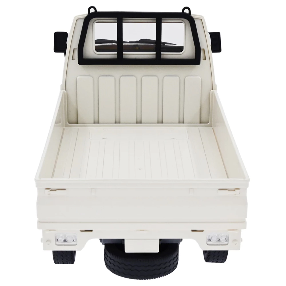 WPL D12 2.4G 1/10 2WD Off-road Military Truck RC Car - White Three Batteries - Image 3