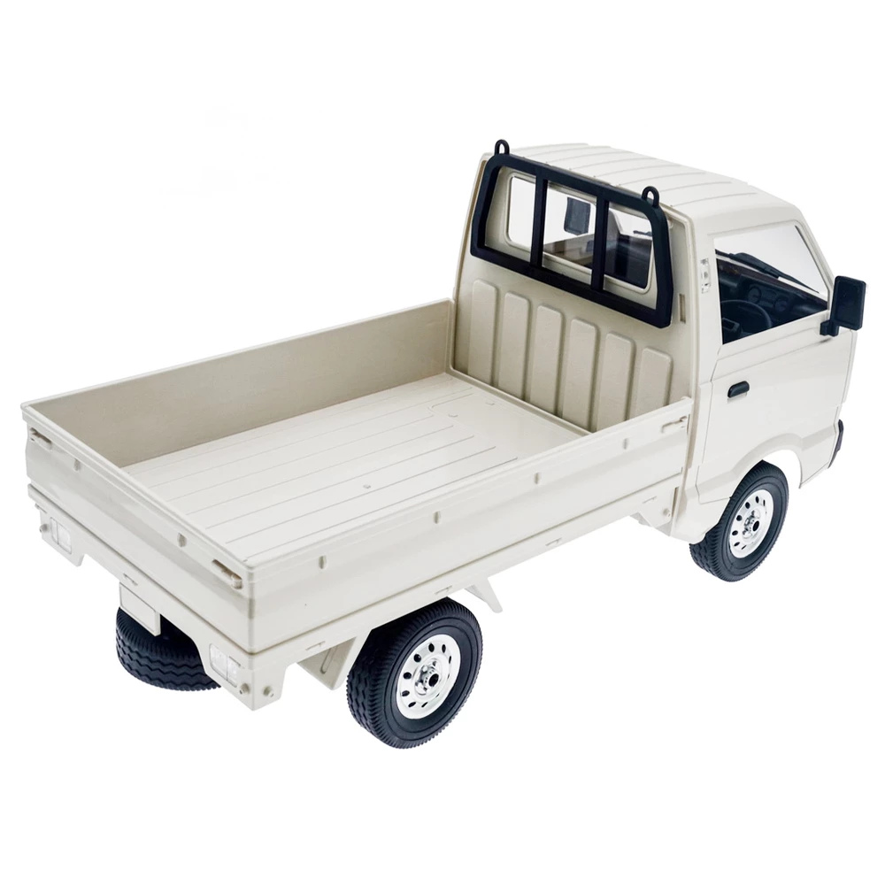 WPL D12 2.4G 1/10 2WD Off-road Military Truck RC Car - White Three Batteries - Image 4