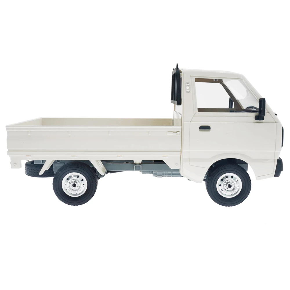 WPL D12 2.4G 1/10 2WD Off-road Military Truck RC Car - White Three Batteries - Image 5